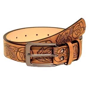 Jynqra Women Brown Western Southwestern Cowgirl Fashion Belt Embroidered Boho